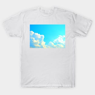 Scenery with a multitude of fluffy white clouds T-Shirt